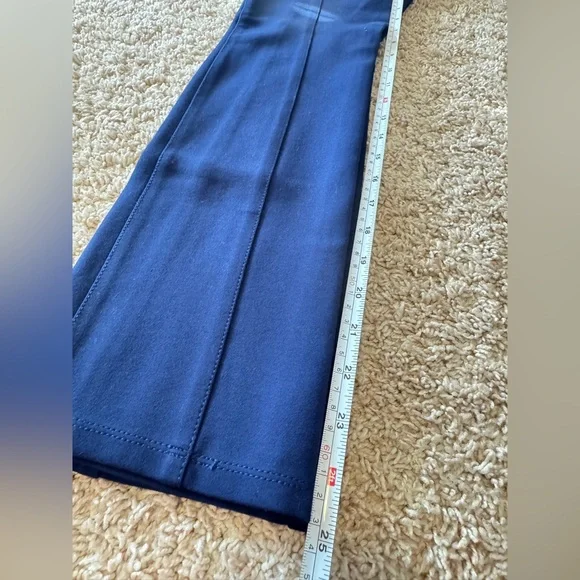 NWT TORY BURCH BLUE STRETCH PANTS Size XS - Picture 13 of 13
